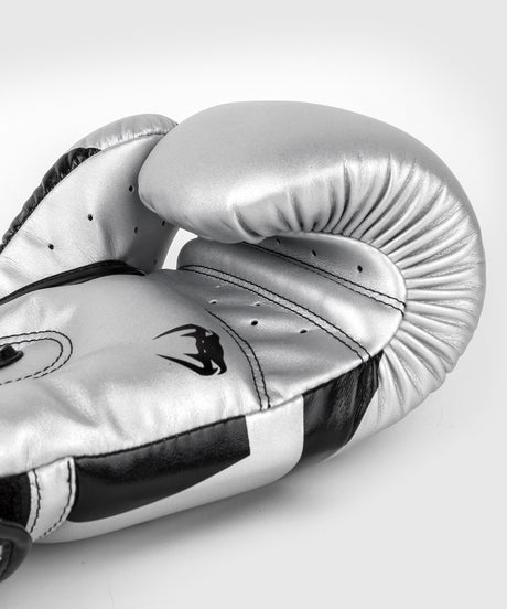 Guantes de boxeo Venum Elite – Plata/Negro