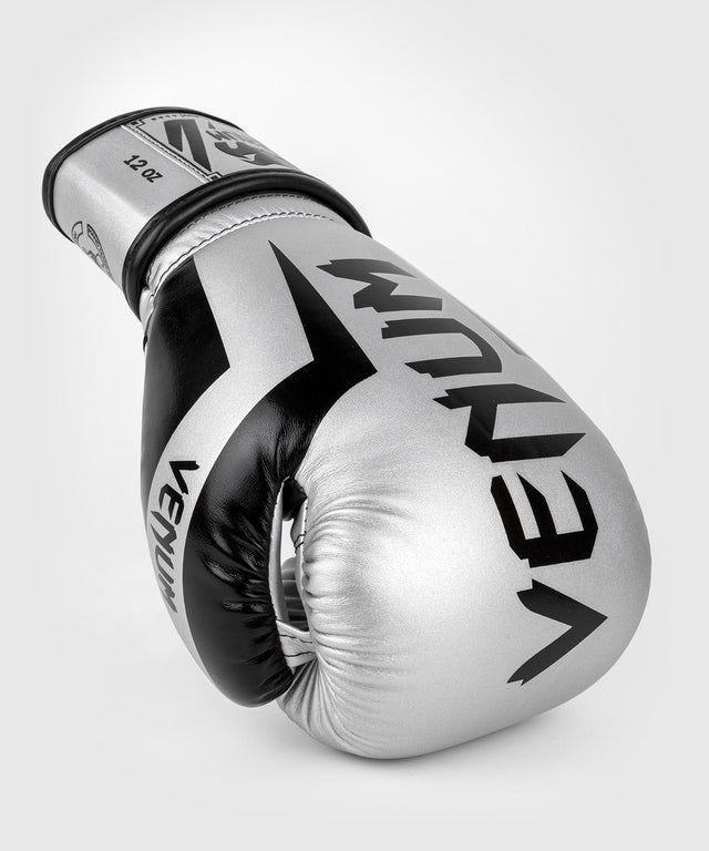 Venum Bokshandschoenen Elite - Zilver/Zwart