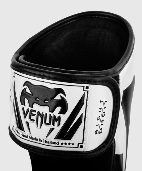 Tibiere Venum Elite – Alb/Negru