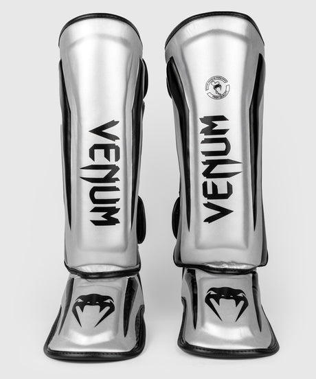 Venum Scheenbeschermers Kickboks Elite - Zilver/Zwart