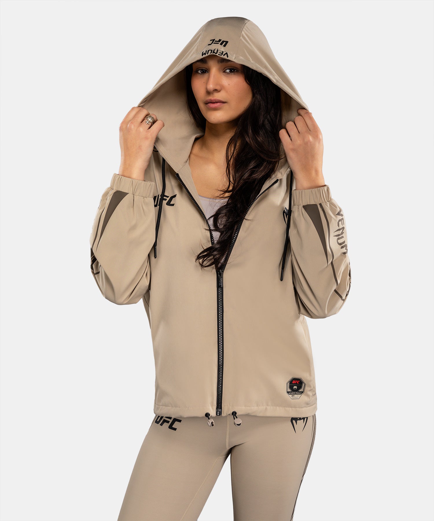 Venum UFC Hoodie mit Reißverschluss Unity Damen – Sand