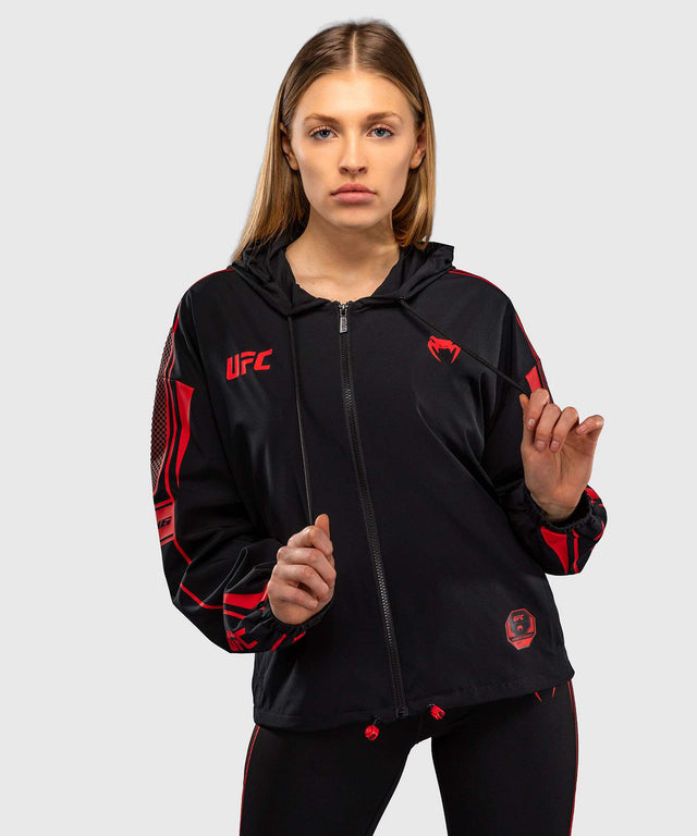 Sudadera con capucha y cremallera Venum UFC Unity para mujer – Negro