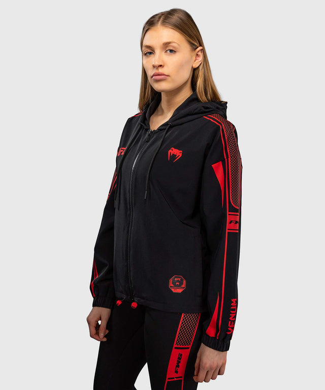 Sudadera con capucha y cremallera Venum UFC Unity para mujer – Negro
