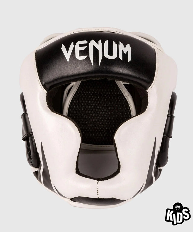 Casco da boxe Venum Challenger – Bambini Nero/Bianco