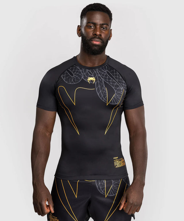 Rashguard Venum Serpenti Mangas Curtas – Preto