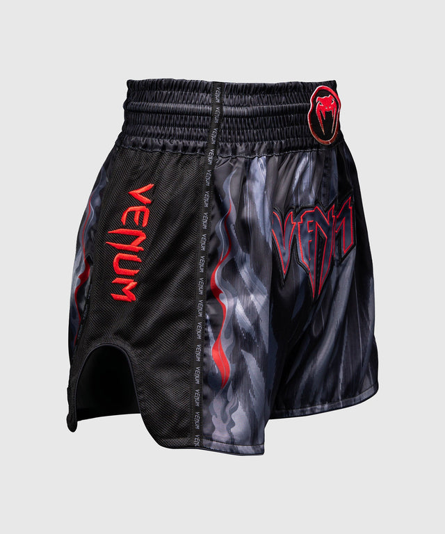 Pantaloncini Muay Thai Venum Demon – Nero/Grigio