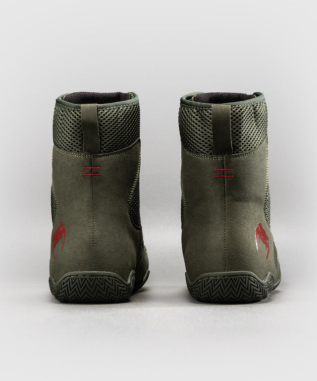 Scarpe da boxe Venum Contender – Kaki/Rosso
