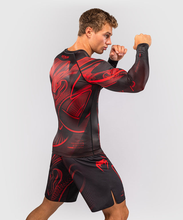 Venum Rashguard Crimson Viper 2.0 Lange Mouwen - Zwart/Rood