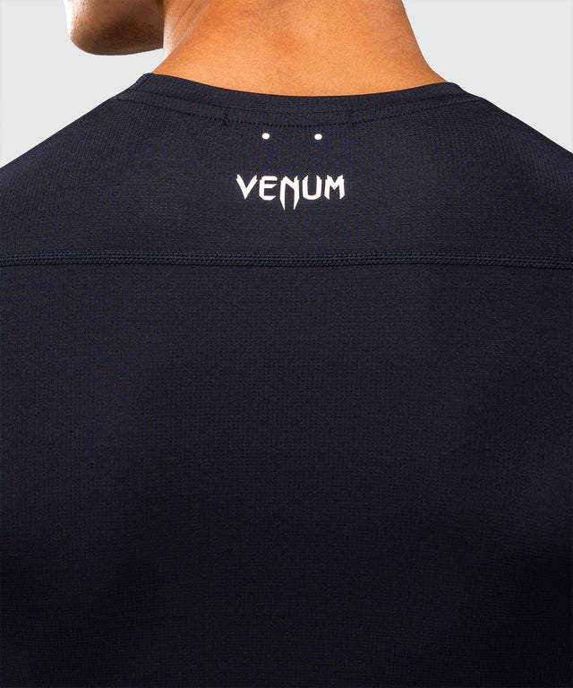 Rashguard Venum G-Core Manches Courtes – Bleu Marine/Blanc
