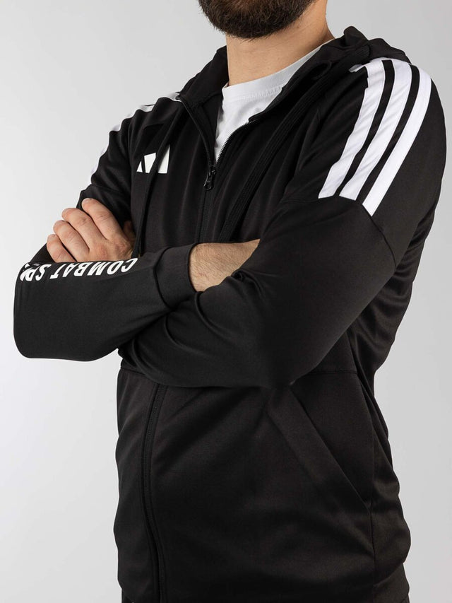 Adidas Träningsjacka Community Sports - Svart/Vit
