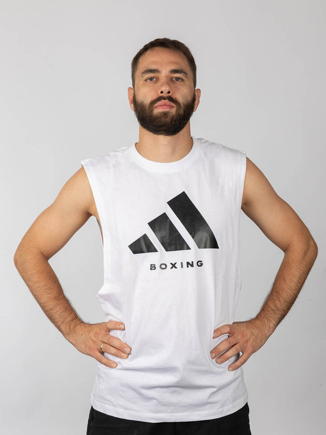Débardeur Adidas Community Boxing – Blanc