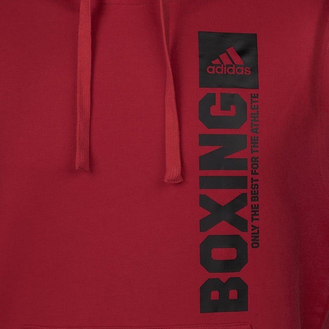 Adidas Mikina bez rukávů Boxing – Červená/Černá