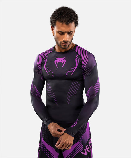 Venum Rashguard No-Gi 6.0 Långärmad – Svart/Lila