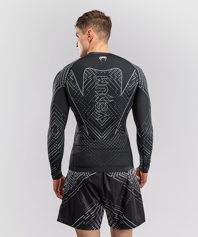 Rashguard Venum Midnight Fury Maniche Lunghe – Nero/Grigio/Argento