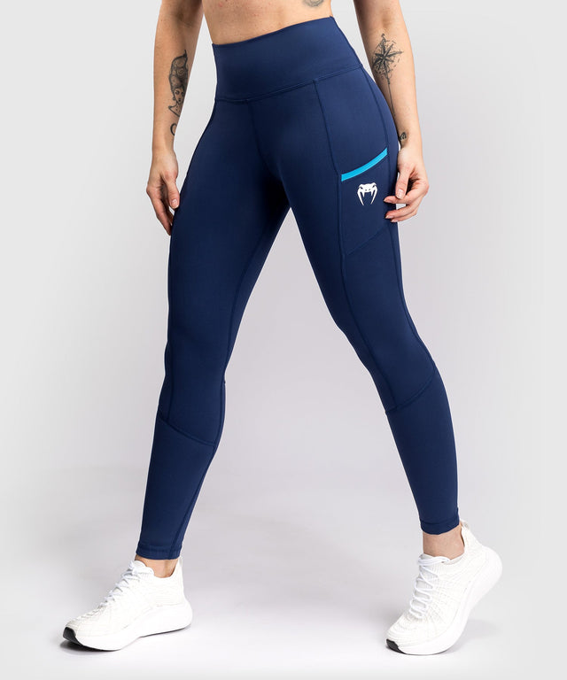Leggings Venum x Top Rank Original – Blu marino donna