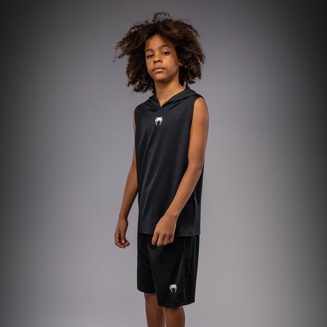 Venum Hoodie Elite Ärmellos Kinder – Schwarz