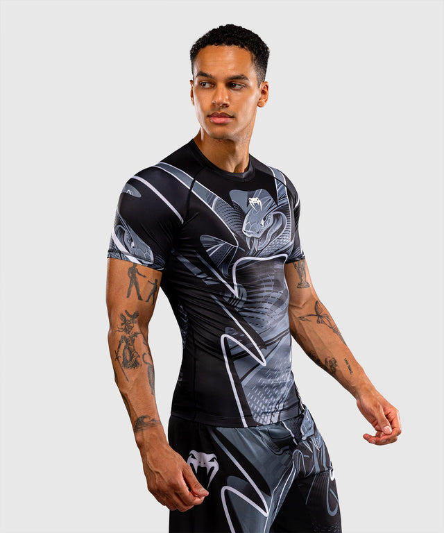 Rashguard Venum Crimson Viper 2.0 Maniche Corte – Nero/Grigio