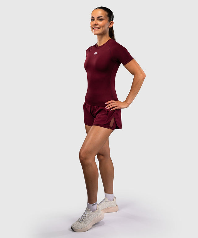 Rashguard Venum Aero XT manches courtes – Prune