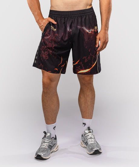 Venum Trainingsshorts Sukuna – Schwarz/Hellbeige