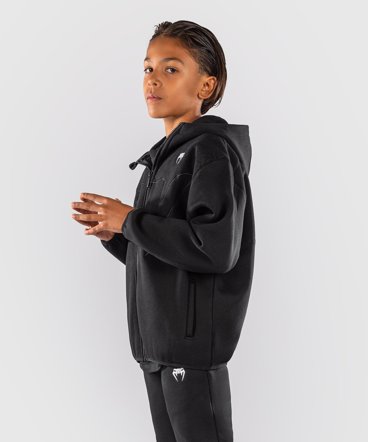 Venum Trainingsjas Attack Fleece & Weave Kinderen - Zwart