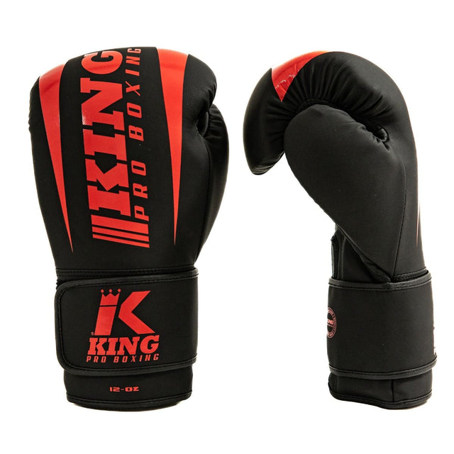 King Pro Boxing Boxhandschuhe Revo – Schwarz/Rot