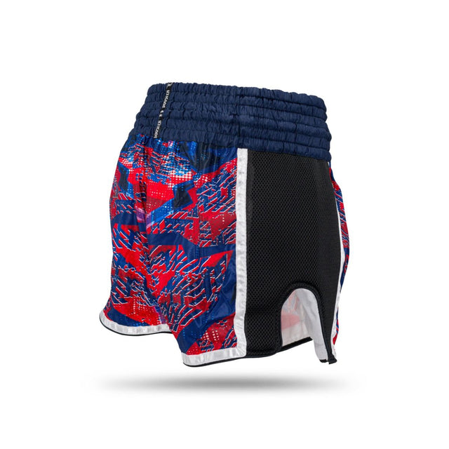 Pantaloncini da kickboxing Booster Alien – Blu/Rosso