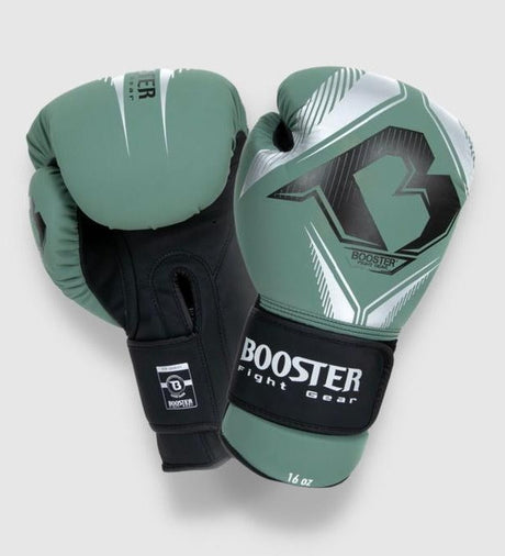 Gants de boxe Booster Bangkok – Vert/Argent/Noir