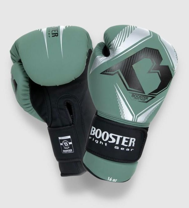 Booster Boxningshandskar Bangkok – Grön/Silver/Svart – Boxningshandskar