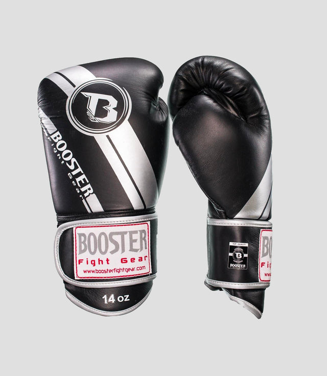 Booster Boksehandsker - Sort/Sølv - Boksehandsker