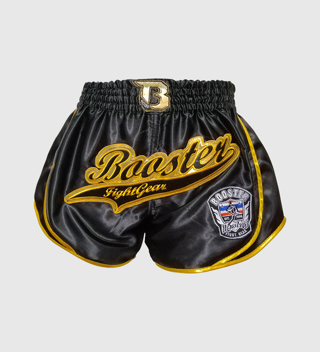 Booster Kickboxningsshorts Retro Slugger 1 – Svart/Gul – Shorts