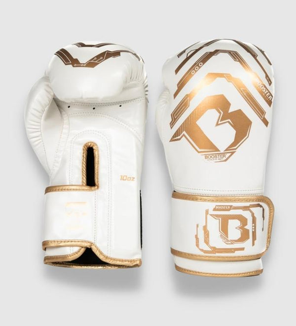 Luvas de boxe Booster Elite Criança – Branco/Ouro