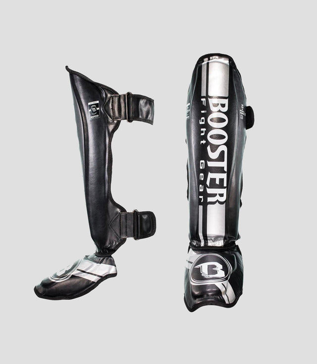 Espinilleras Booster Kickboks V3 – Negro/Plata