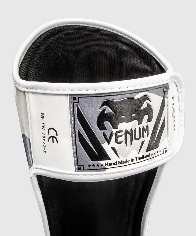 Venum Scheenbeschermers Elite - Wit/Gemêleerd Grijs