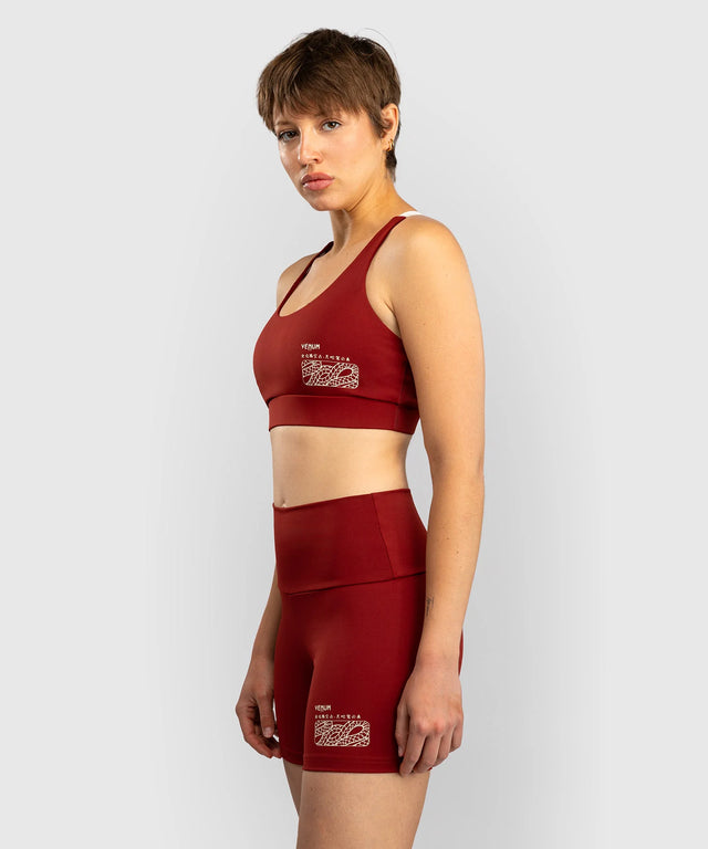 Pantalones de Muay Thai Venum Serpenti para mujer – Burgundy