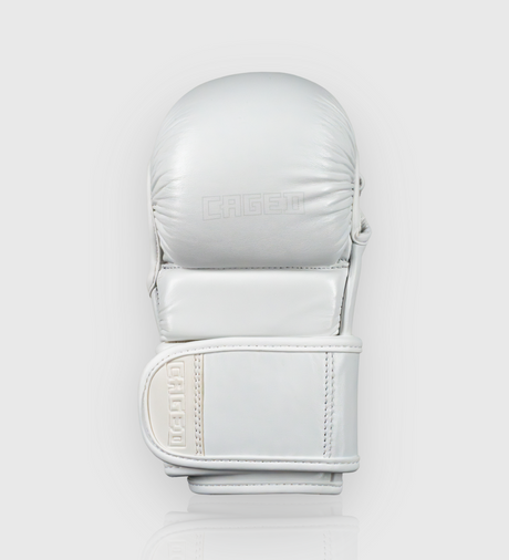 Guanti MMA Caged 'X Series' da sparring – Bianco/Bianco