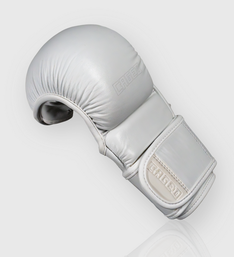 Guanti MMA Caged 'X Series' da sparring – Bianco/Bianco