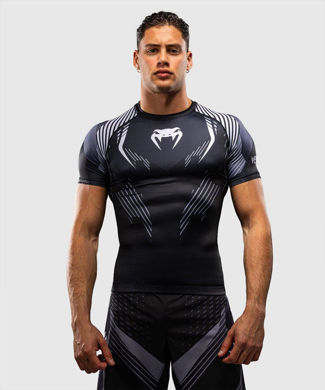 Rashguard Venum No-Gi 6.0 Manches Courtes – Noir/Blanc