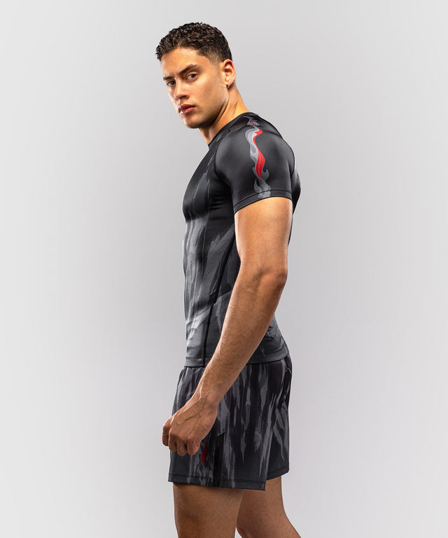 Rashguard Venum Demon Krótki Rękaw – Czarny/Szary
