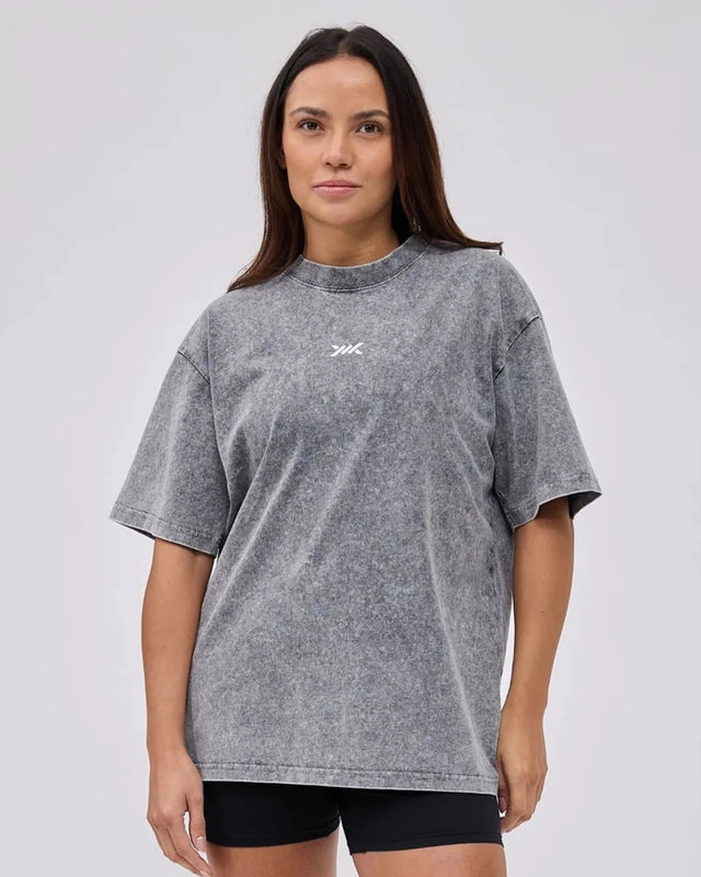 Caged Classic T-shirt - Washed Grijs