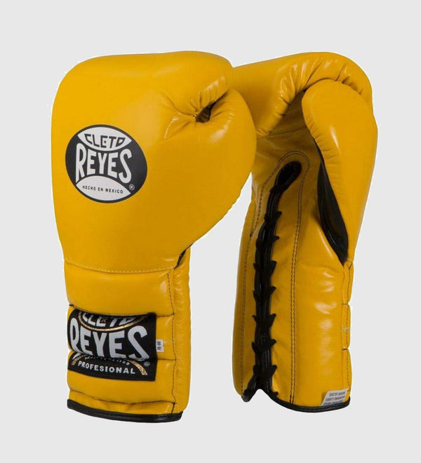 Boxerské rukavice Cleto Reyes Sparring se šněrovacím uzavřením – Žluté