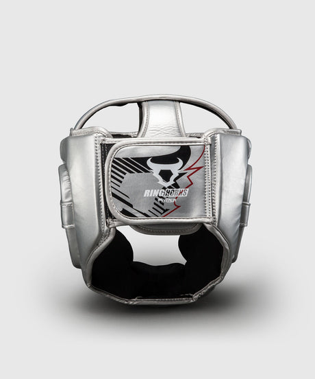 Casco Ringhorns Charger – Argento/Nero - vista posteriore
