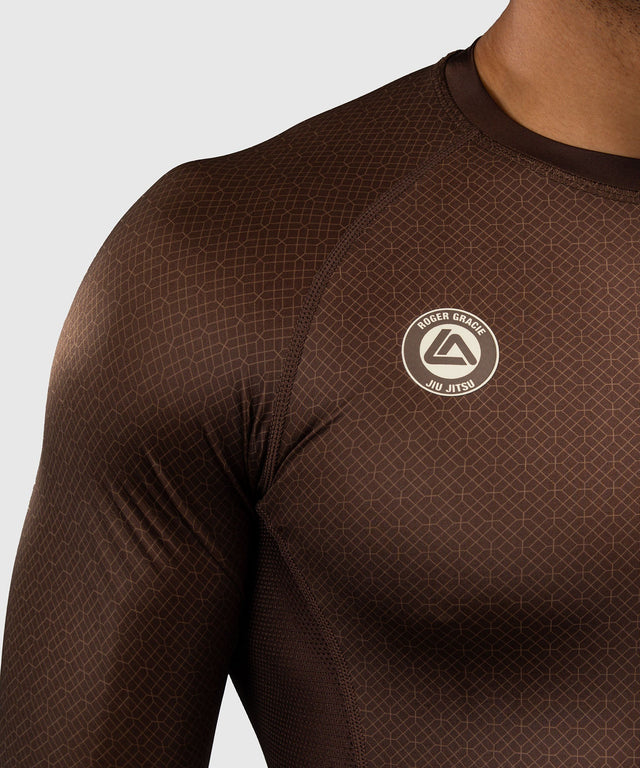 Rashguard Venum x Roger Gracie Academy Maniche lunghe – Marrone scuro