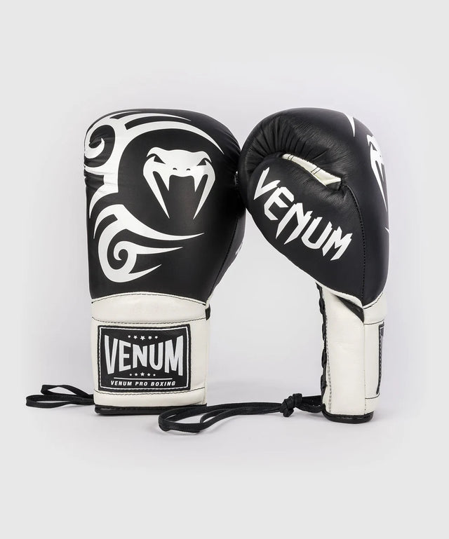 Venum x Mike Tyson Boxing gloves Giant 2.0 Pro with lace closure – Black/White