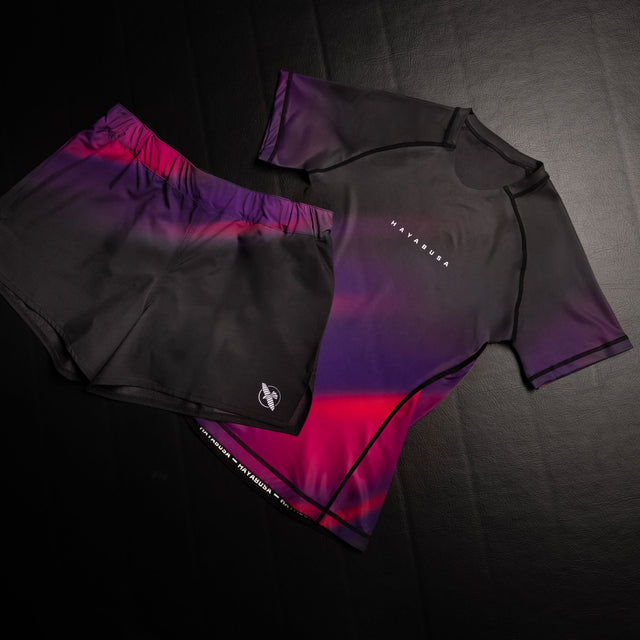 Rashguard Hayabusa Apex Nova Mangas Curtas Mulher – Roxo
