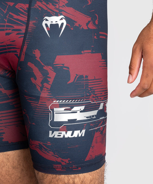 Venum UFC MMA-shorts Zenith – Marineblå/Bordeaux/Sølv