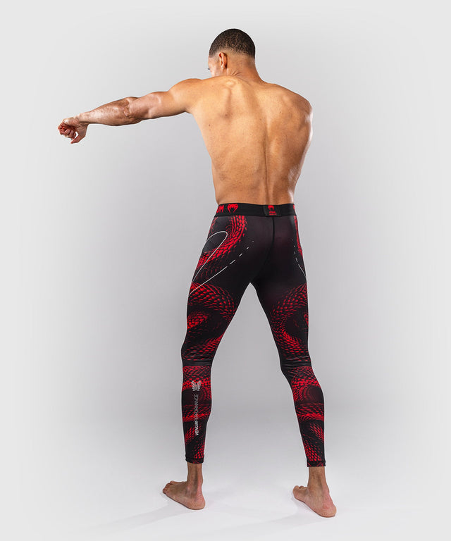 Shorts de compression Venum Matupa – Noir/Rouge/Argent