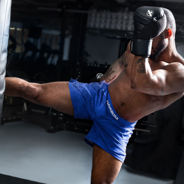 Hayabusa Muay Thai shorts Arrow – Blå