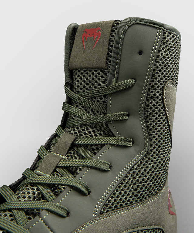 Scarpe da boxe Venum Contender – Kaki/Rosso
