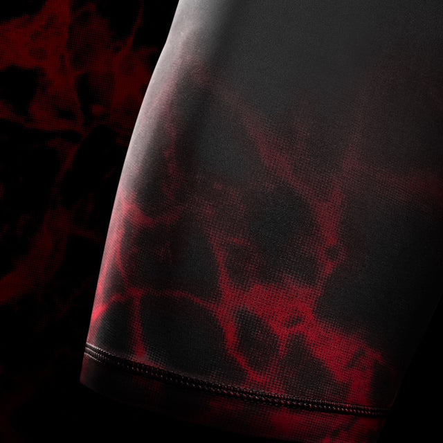 Pantaloncini a compressione Hayabusa x UFC BJJ – Nero/Rosso