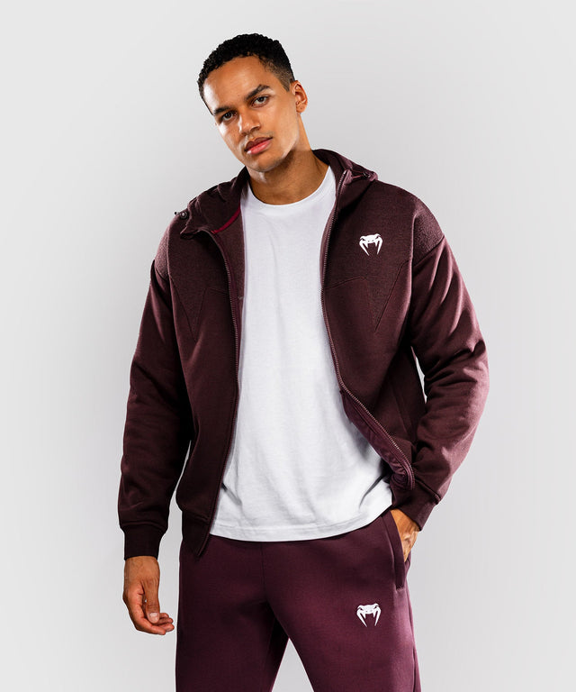 Venum Attack Fleece & Weave Training Jacket – Burgundy